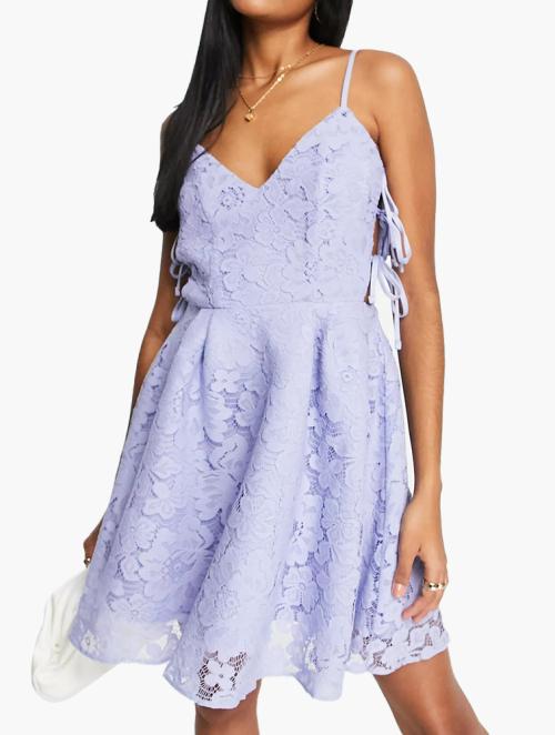 Miss selfridge blue lace dress best sale
